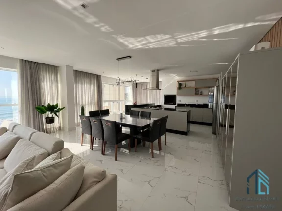 Foto do imóvel (Financiamento e estuda permutas) Apartamento a venda, Frente Mar, Mobiliado, 04 suítes, 03 vagas, com 337,39 m², em Itapema- SC