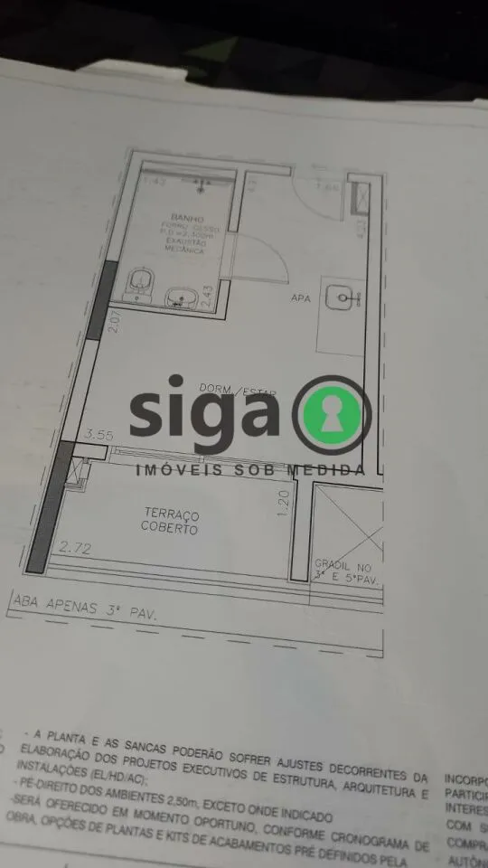 Imagem Studio á Venda - 1 quarto, 24m²