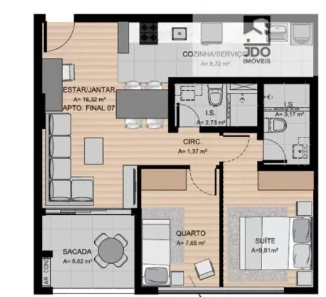 Imagem Apartamento a Venda no bairro Ecoville - Curitiba, PR