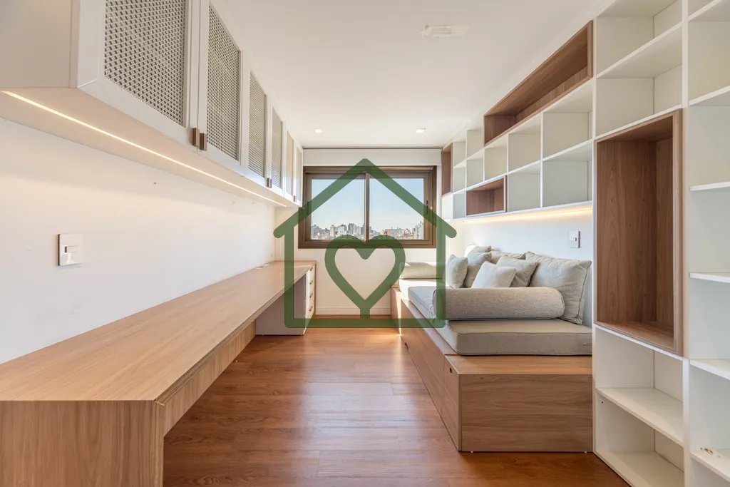 Imagem A Bridge Imóveis vende apartamento de 145 m², em andar alto, com 3 suítes, living para três ambi...