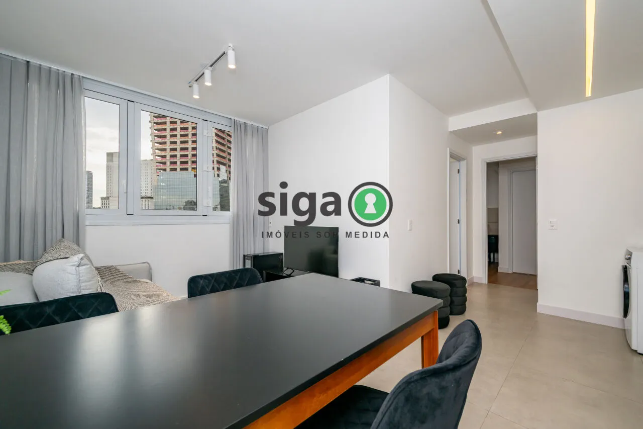 Imagem Apartamento para locação 35m² mobiliado, localizado em Moema.