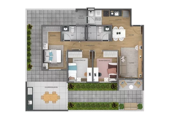 Imagem Residencial Jardins de Higienópolis - 2 e 3 dormitórios