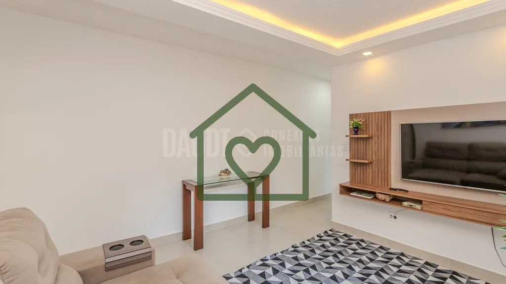 Imagem Apartamento de 1 dormitório com excelente distribuição: living, cozinha e área de serviço separ...