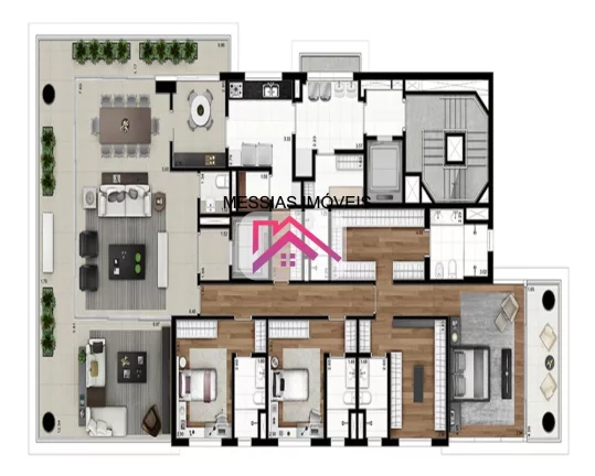 Imagem APARTAMENTO 4 SUITES 4 VAGAS COM DEPOSITO PRIVATIVO - IBIRAPUERA