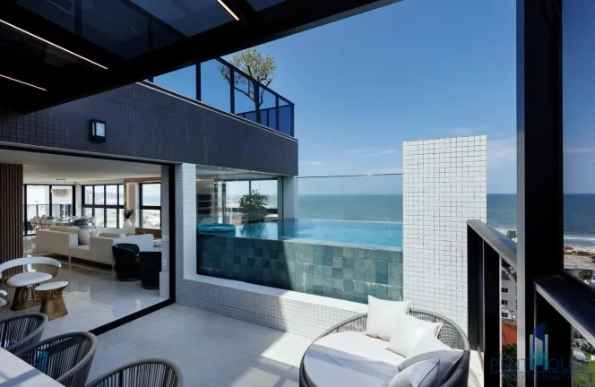 Imagem Cobertura Duplex para Venda em Itajaí, Praia Brava de Itajaí, 4 dormitórios, 4 suítes, 5 banheiros, 4 vagas