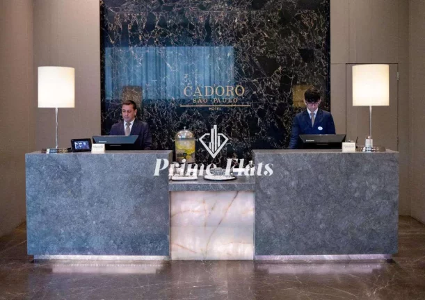 Imagem Flat disponível para venda no Hotel Cadoro São Paulo na Consolação, com 27m², 1 dormitório e 1 vaga