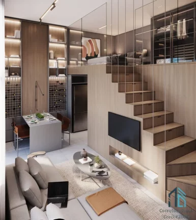 Imagem Apartamentos empreendimento novo, 01 e 02 quartos + studios Alto da Gloria em Curitiba PR