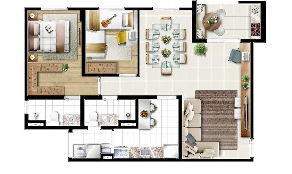 Imagem Apartamento com 2 dormitórios à venda, 60 m² por R$ 605.000,00 - Vila Barros - Guarulhos/SP