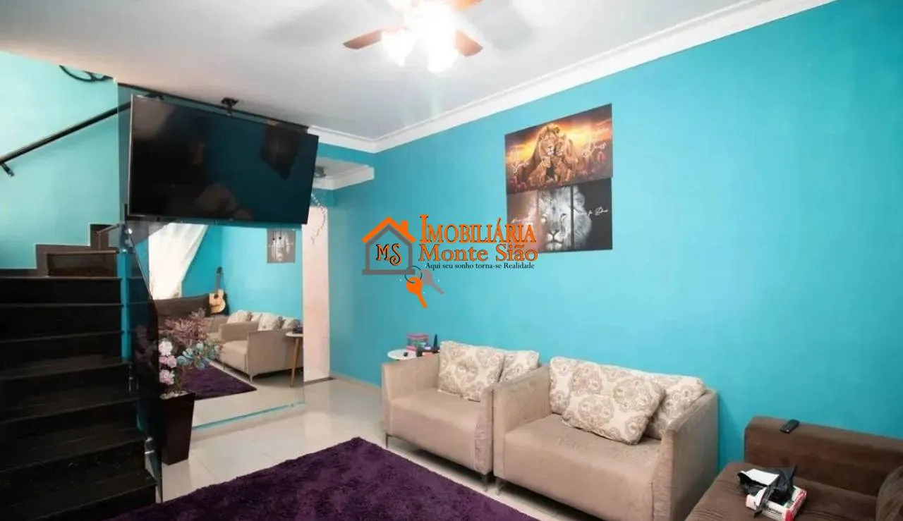 Foto do imóvel Sobrado com 3 dormitórios à venda, 125 m² por R$ 685.000 - Jardim Paraventi - Guarulhos/SP