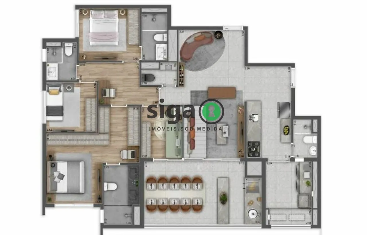 Imagem Apartamento 03 suítes para venda na Vila Clementino, São Paulo - SP