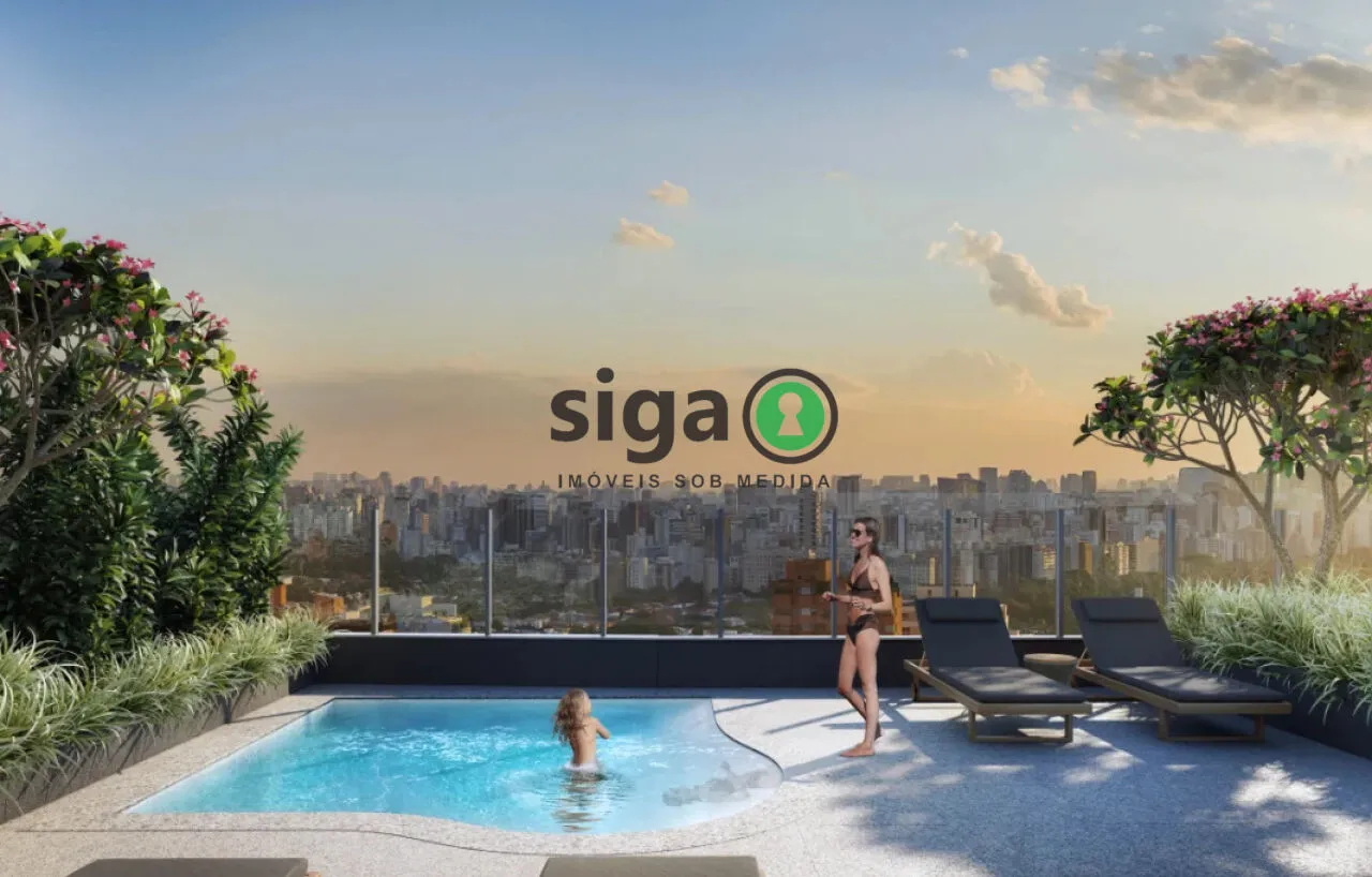 Imagem Studio 36m² perfeito para investir ou morar na Vila Olímpia com 1 Vaga e Lazer Completo - Funchal