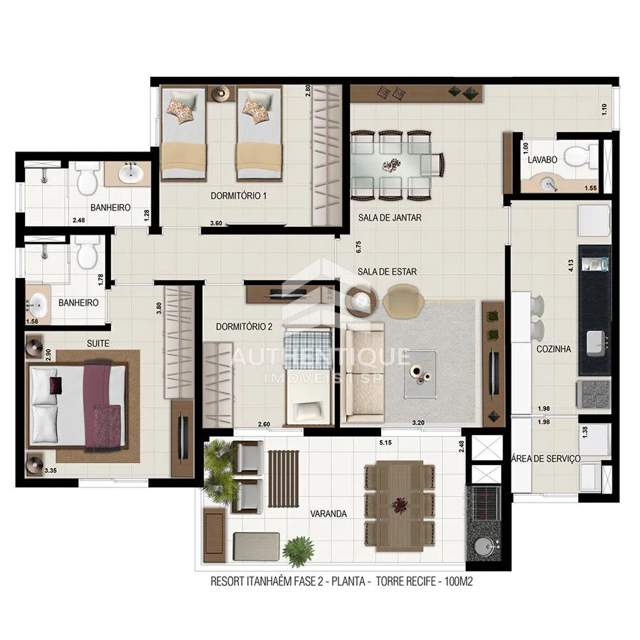 Imagem RESORT ITANHAÉM - Apartamento à venda no bairro Centro - Itanhaém/SP