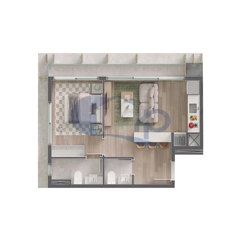 Imagem Apartamento a venda com 1 dormitorio no centro de Torres/RS