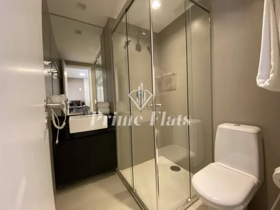 Imagem Flat disponível para locação no VHouse por JFL Living, com 36m², 1 dormitório e 1 vaga