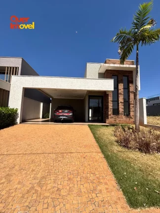 Imagem Imperdível oportunidade de adquirir casa em condomínio na Reserva Imperial, Ribeirão Preto-SP! 3 quartos, 3 suítes, 2 salas, 4 banheiros, 4 vagas de garagem e 151,50 m² de área. Visite agora! Quer Imóvel Negócios Imobiliários!