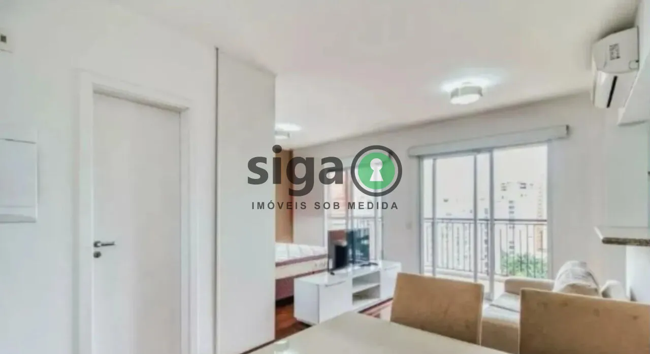 Imagem Apartamento Mobiliado para Venda - 1 Dormitório, 1 Vaga - Vila Nova Conceição