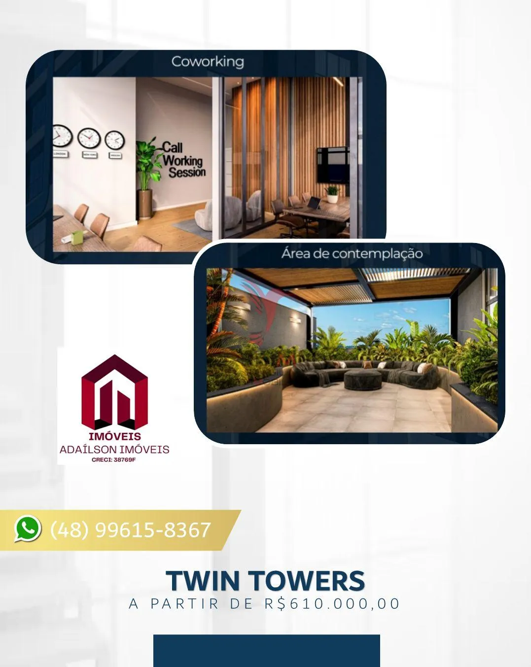 Imagem Twin Towers Apartamentos na planta em Itapema SC BRASIL