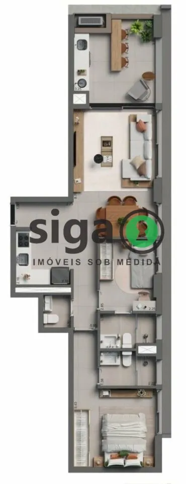 Imagem Botaní Pompéia: 79m² de modernidade e conforto em localização privilegiada