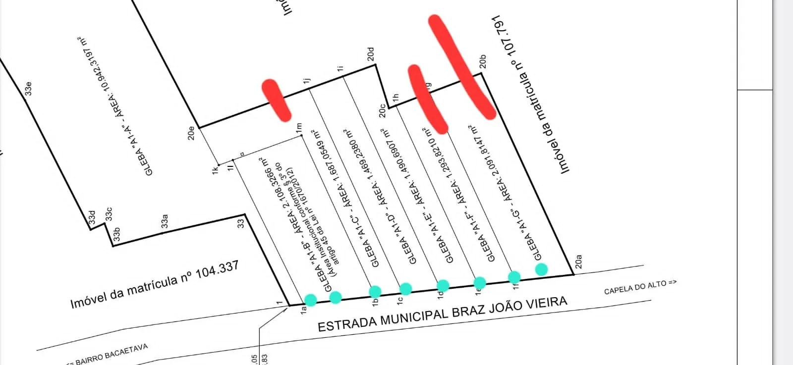 Imagem Lotes disponíveis para venda em Capela do Alto