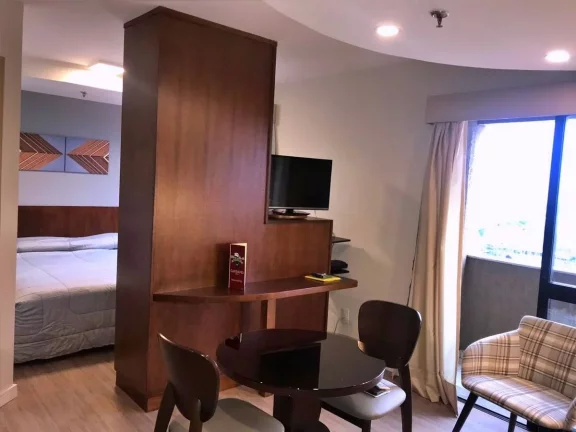 Imagem Flat disponível para locação no Hotel Premium Flats Berrini no Brooklin, com 30m², 1 dormitório e 1 vaga