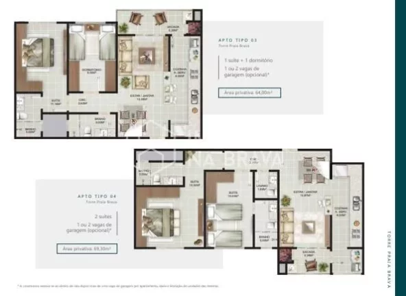 Imagem APARTAMENTO A VENDA 3 DORMITORIOS PRAIA BRAVA ITAJAI