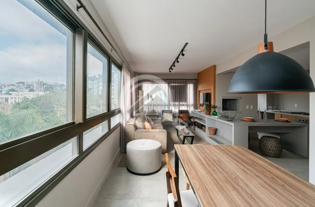 Imagem Apartamento com 3 suítes, 110m²,2 vagas à venda em Porto Alegre, Menino Deus. Unidade decorada co...