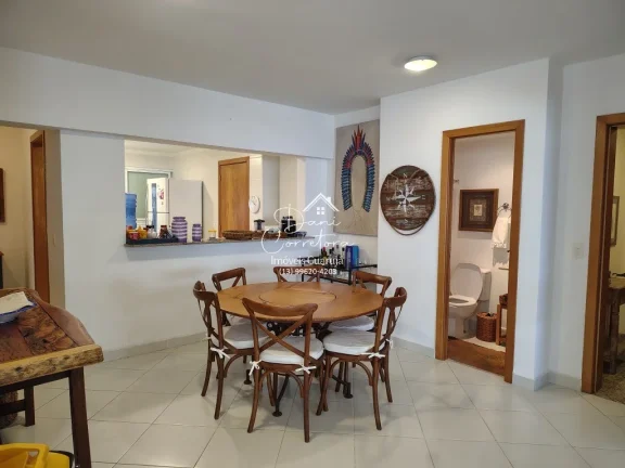 Imagem Aluguel de Apartamento Impecável na Vila Alzira, Guarujá-SP: 3 quartos, 3 suítes, 2 salas, 4 banheiros, 2 vagas, 149m².