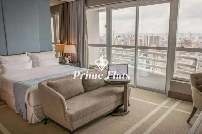 Imagem Flat disponível para venda no Hotel Cadoro São Paulo na Consolação, com 27m², 1 dormitório e 1 vaga