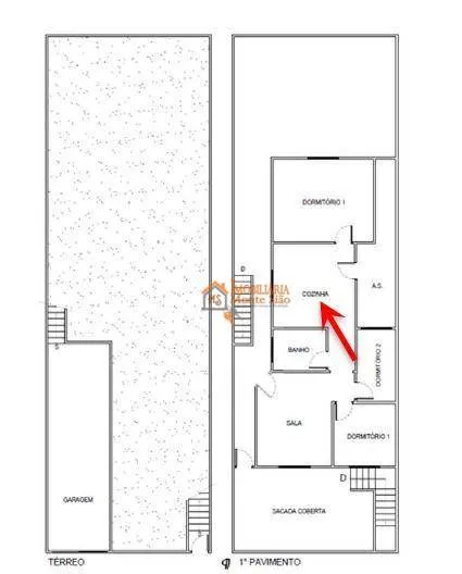 Imagem Sobrado com 3 dormitórios à venda, 164 m² por R$ 425.000,00 - Cidade Parque Alvorada - Guarulhos/SP