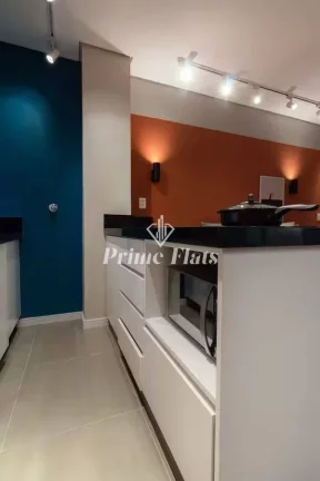 Imagem Flat disponível para venda no Hotel Hampton Park, com 31m², 1 dormitório e 1 vaga