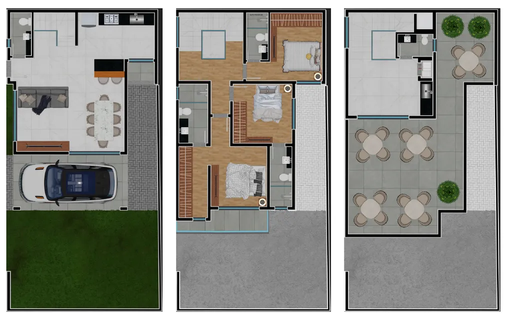 Imagem Imperdível: Casa em Condomínio de Luxo com 3 Suítes no Alto da XV, Curitiba-PR - 219,18m², 5 Banheiros e 2 Vagas!