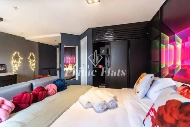 Imagem Flat disponível para locação no Mercure São Paulo Moema Times Square Hotel, com 29,40m², 1 dormitório e 1 vaga de garagem