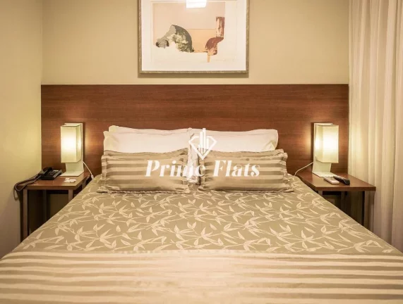 Imagem Flat disponível para venda no Matiz Manhattan Hotel no Jardins, com 43m², 1 dormitório e 1 vaga