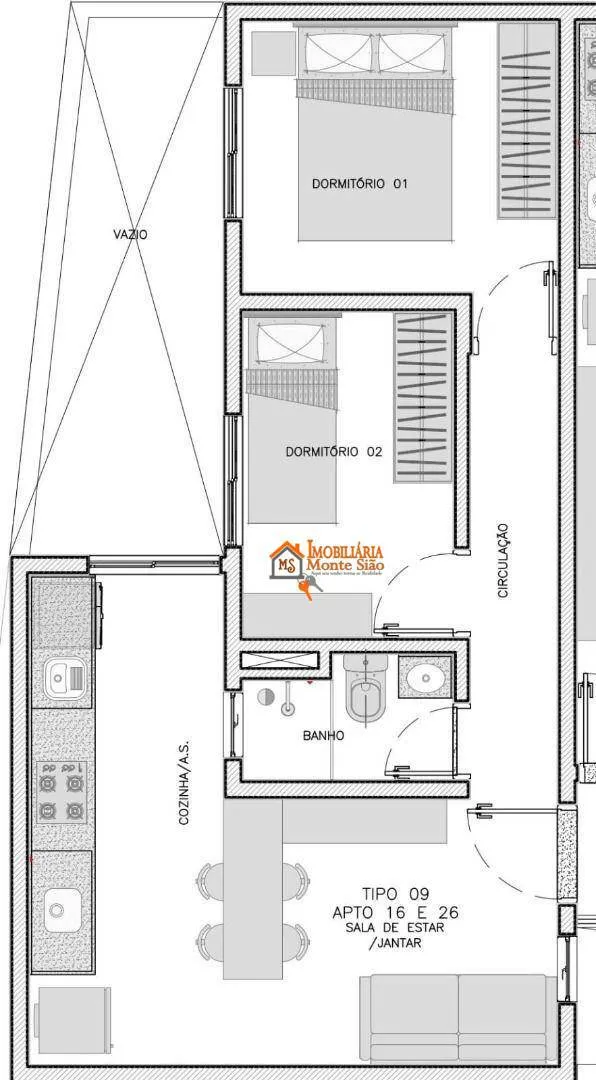 Imagem Apartamento com 2 dormitórios à venda, 40 m² por R$ 269.900 - Vila Constança - São Paulo/SP