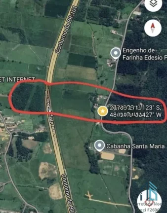 Imagem Terreno em Biguaçu - SC, com 140mil m2, 04 frentes, 2 frentes para a BR.