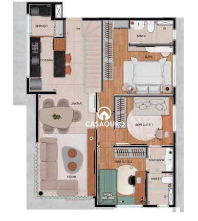Imagem Cobertura com 3 quartoss à venda, 168 m² por R$ 2.134.700 - Serra - Belo Horizonte/MG