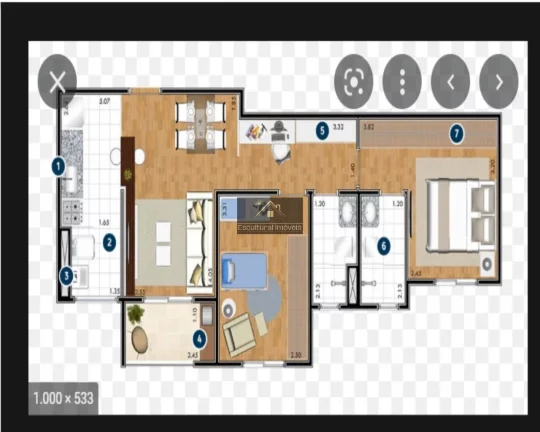 Imagem OPORTUNIDADE OSASCO CONDOMÍNIO COBIÇADO APARTAMENTO 2 DORMITÓRIOS SENDO 1 SUÍTE SALA 2 AMBIENTES VARANDA 1 BANHEIRO SOCIAL 1 VAGA LAZER PISCINA