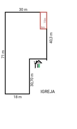 Imagem Lote plano de 1698 m², ideal para uso comercial ou residencial.