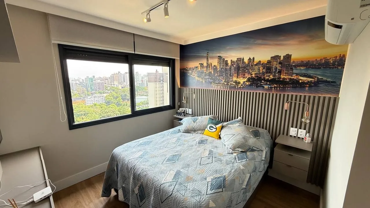 Imagem Apartamento mobiliado de 3 dormitórios com suíte e 2 vagas no Petrópolis