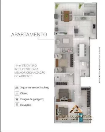 Imagem APTO 3 QUARTOS SENDO 1 SUITE - TIMIRIM - COD 446
