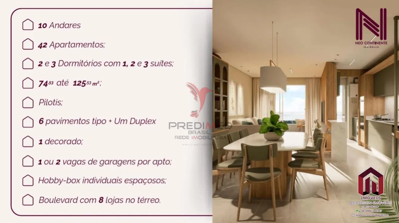 Imagem Neo Continente Residence Bairro Estreito Florianópolis SC Brasil