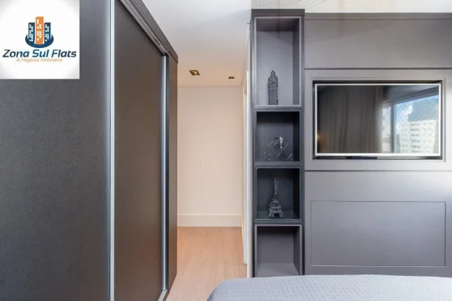 Imagem Apartamento Mobiliado à Venda No Brooklin Com 2 Dormitórios Sendo1 Suíte e 1 Vaga
