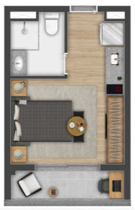 Imagem Studio à Venda, 24 m² em Vila Cordeiro - São Paulo