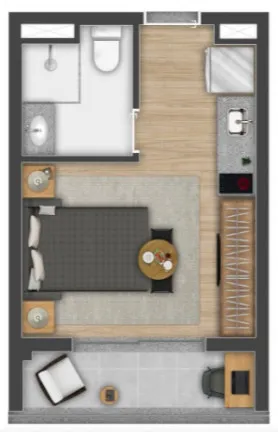 Imagem Studio à Venda, 24 m² em Vila Cordeiro - São Paulo