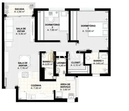 Imagem Apartamento para alugar no bairro Itaim Bibi - São Paulo/SP, Zona Sul