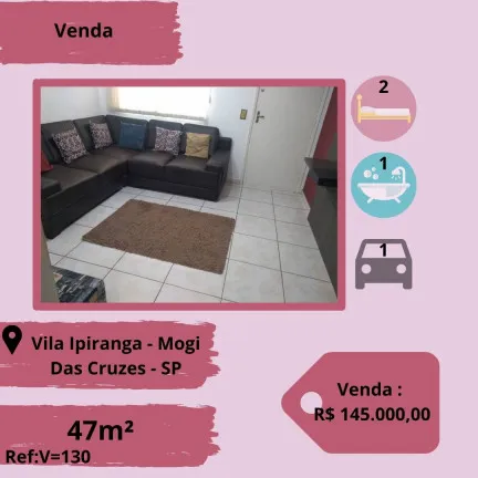 Foto do imóvel Apartamento com 2 Quartos à Venda, 47 m² em Alto Ipiranga - Mogi das Cruzes