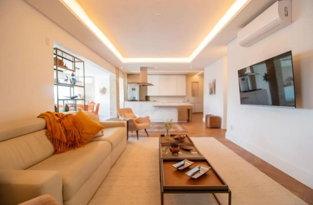 Imagem Apartamento mobiliado à venda no Brooklin com 132m², 2 suítes