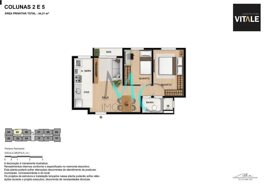 Imagem Apartamento com 2 dormitórios à venda, 44 m² por R$ 230.000 - Praça Seca - Rio de Janeiro/RJ