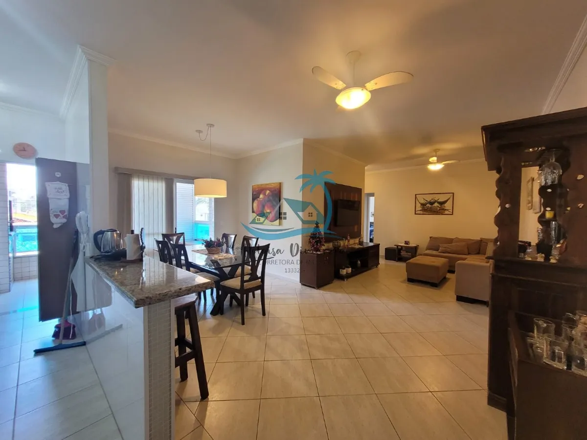 Imagem Apartamento com 3 dormitórios, MOBILIADO a venda em Ubatuba com localização privilegiada no bairro de Itaguá.- 300 metros da orla.