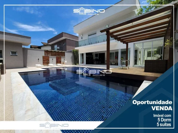 Foto do imóvel Belíssima casa à venda 5 Dormitórios 5 Suítes 450 m² de área útil - na Riviera de São Lourenço - Bertioga SP